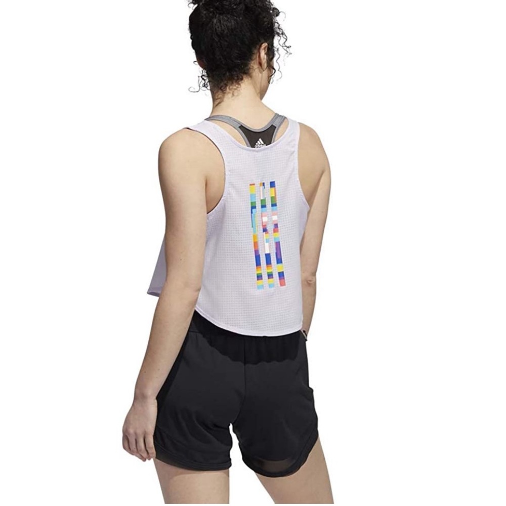Adidas Women’s Pride Tech Crop Tank Top - Picture 4 of 16